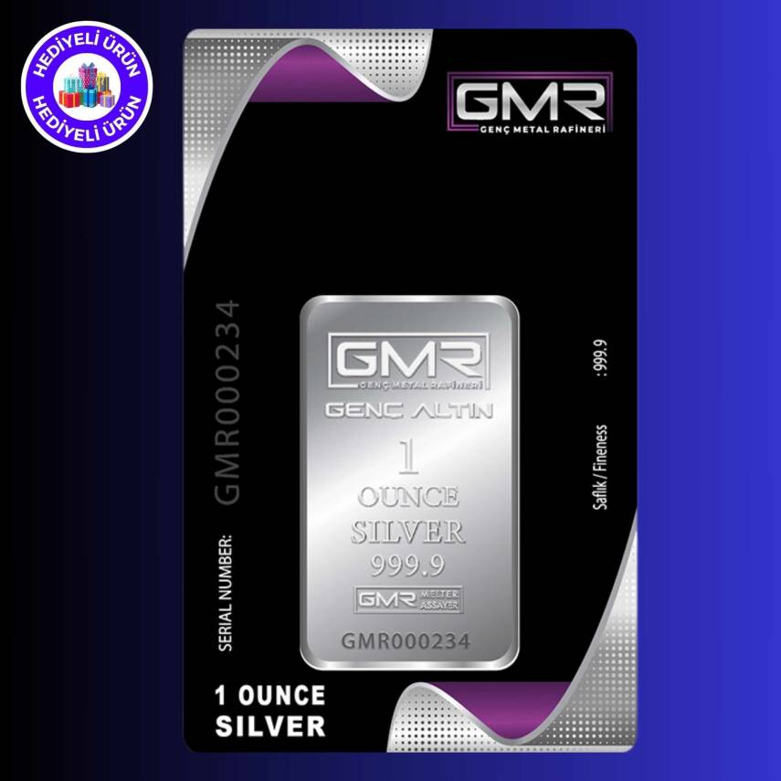 1 ONS (31.10gr. 999.9) Külçe Gümüş - 1