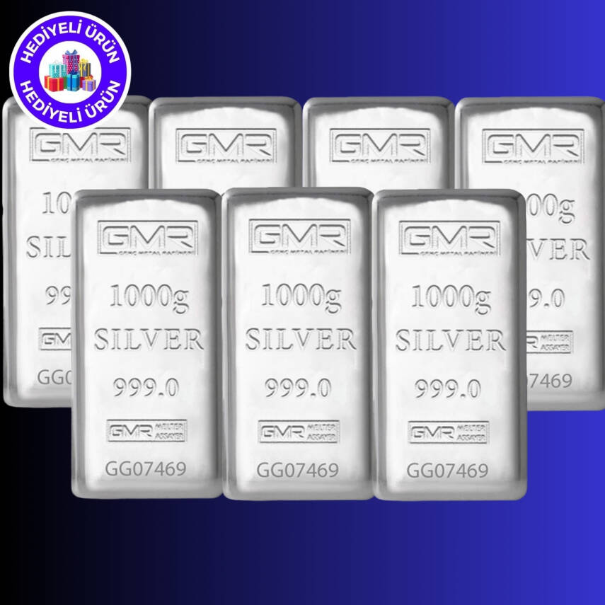 GMR 7000 gr.(999.0) Külçe Gümüş - 1