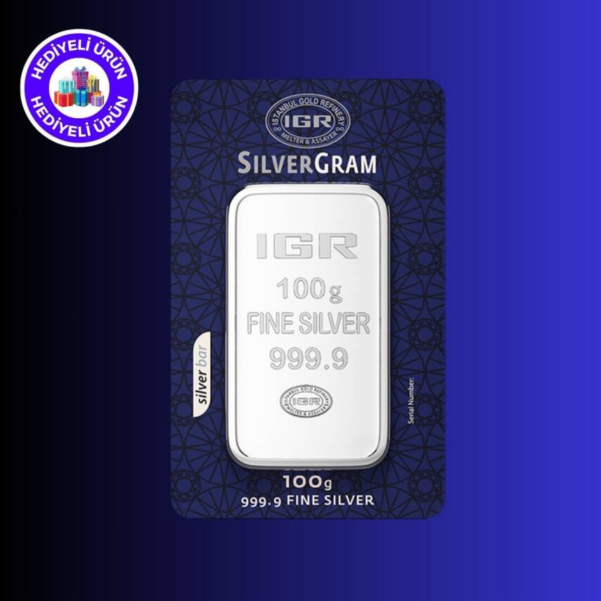 İAR 100gr. (999.9) Külçe Gümüş - 1